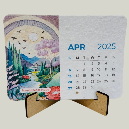 Handmade Printed Table Calendar