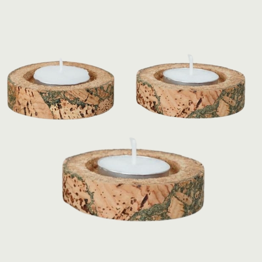 Cork Tea Light Candle Stand Gift Items